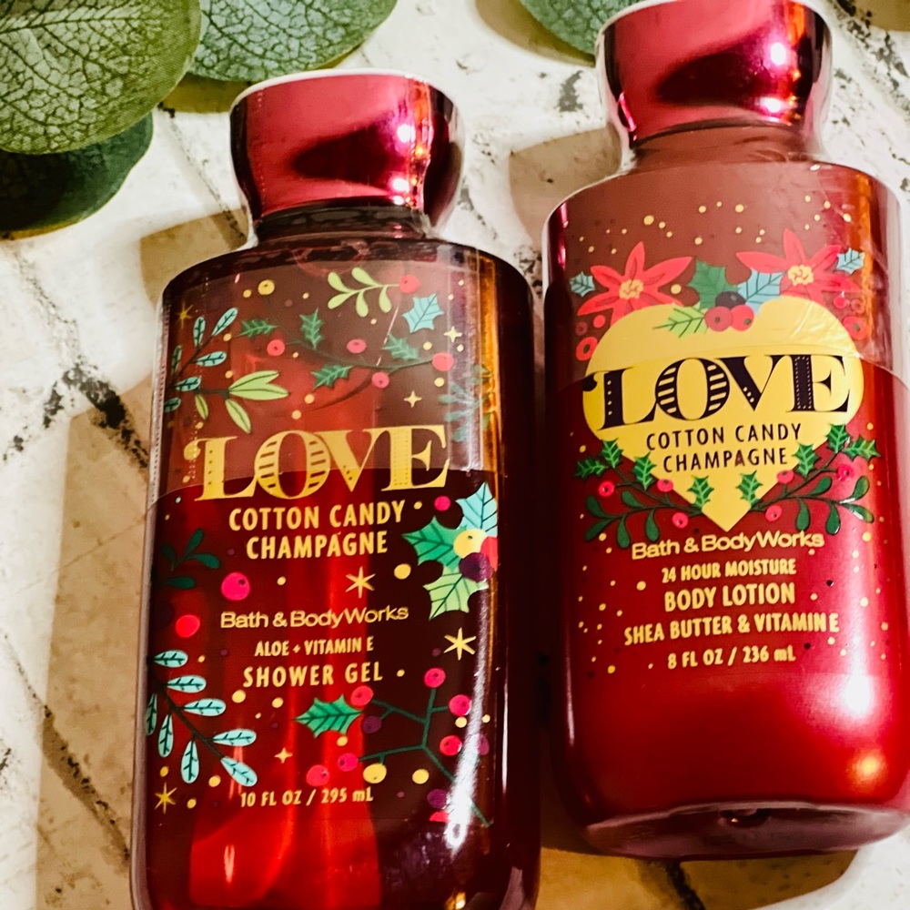 Bath & Body Works Cotton Candy Shower Gel and Body Lotion Set *Limited Holiday* - Picture 2 of 2